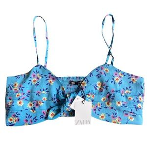 NWT | Zara | Floral Printed Crop Top Size 2XL